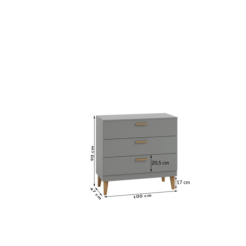 Dekalb Kids 3 - Drawer Dresser
