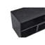 Meuble télé réglable modulaire, console de rangement ouverte noire, centre de divertissement moderne avec plusieurs compartiments, tablette multimédia Freestyle pour la chambre du salon