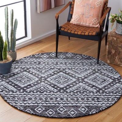 Gratian Micro-Loop Hand Tufted Wool And Cotton With Latex Southwestern Rug