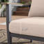 Ensemble de conversation pour patio extérieur 9 personnes avec 2 chaises berçantes pivotantes, 2 poufs, une table basse et une table d'appoint-607335159