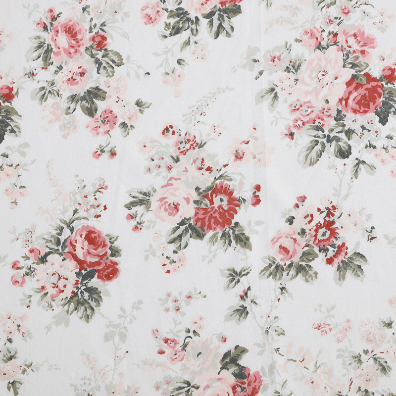 Ensemble de draps en percale de coton Percale Novelty Laura Ashley, Ensemble de draps pour lit simple avec une taie d'