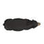 Banc d'extérieur en béton noir mat - sans assemblage, l 30,96 po x P 10,98 po, H 16,12 po
