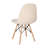 Iker Armless Faux Shearling Faux Shearling Accent Chair with Modern Wood Legs-69836267