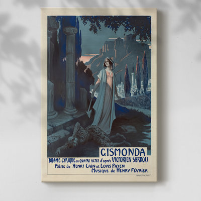 Gismonda (affiche de l'opéra) - Toile tendue par George Rochegrosse