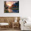 «Cozy Cabin Moose visit», estampe numérique, conception de Jim Baldwin-207988767-207988765