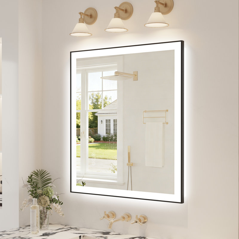 Miroir de salle de bain Dokes, 32 po x 36 po