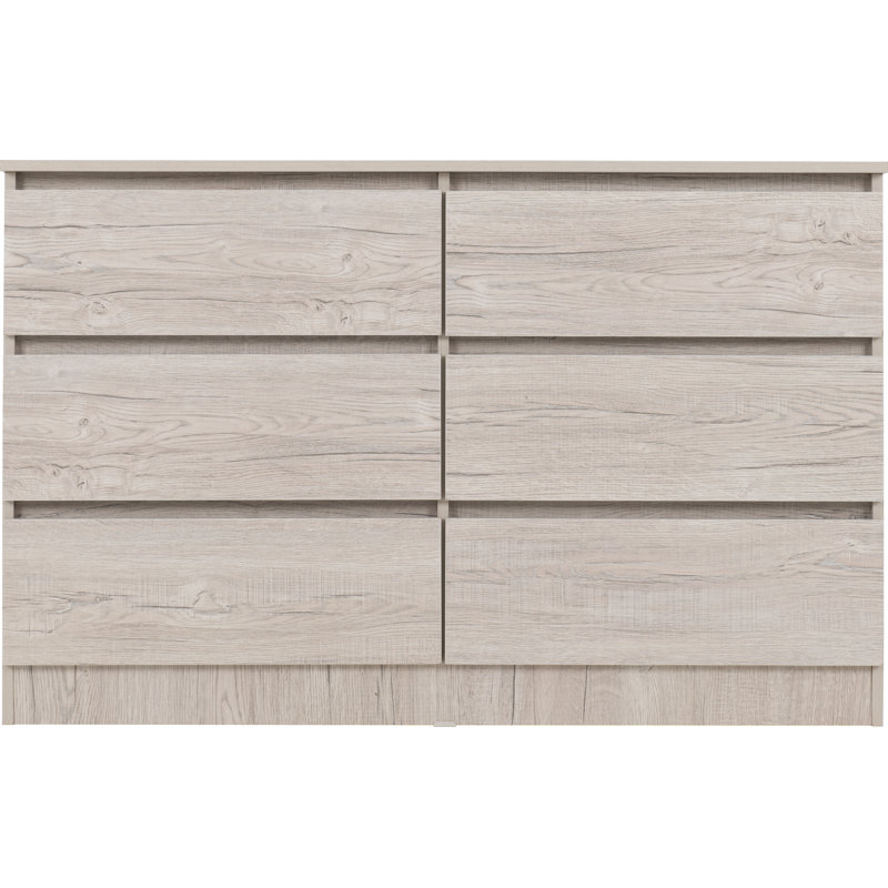 Braunstein 6 Drawer Chest Of Drawers, Urban Snow