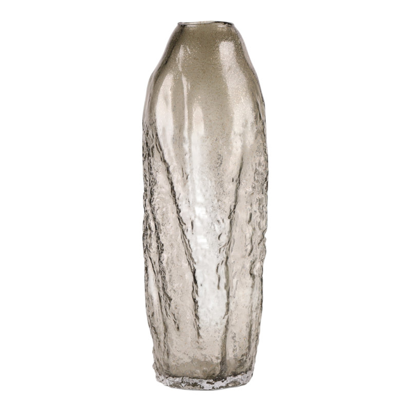 Seward Handmade Glass Floor Vase, 28" H x 7" W x 6" D