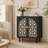 29.84" Black Bohemian Carved Storage Cabinet-561736872