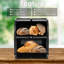 Stainless Steel Bread Box, 2 Layer Roll Top Bread Boxes, Large Capacity Food Storage Container for Kitchen Counter, Metal Bread Bin, Bread Holder for Countertop, (Black)-1910242439