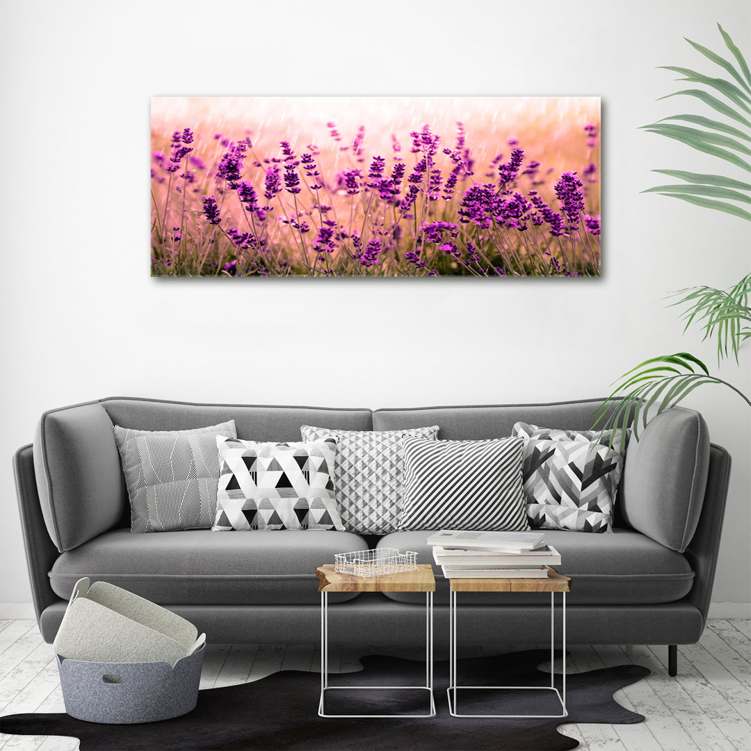 Lavendel - Ungerahmte Fotografie auf Leinwand