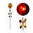 45"H Solar Hot Air Balloon Spinning Garden Stake with LED Lights for Garden, Patio & Lawn
