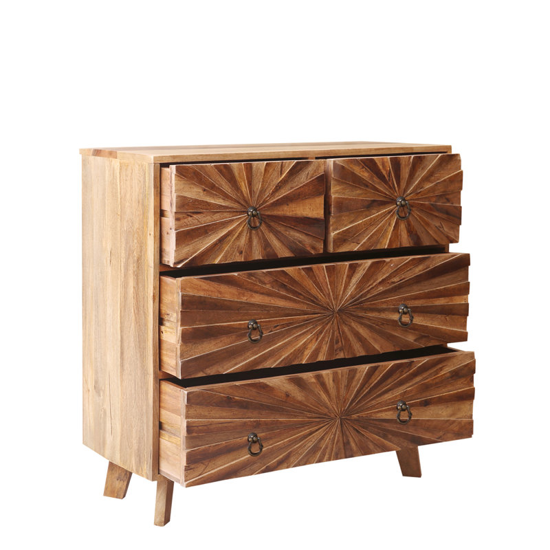 Aldgate Solid Wood 90cm W 4 - Drawer Chest of Drawers