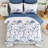 7-Piece Dandelion Floral Comforter Set All-Season Soft Microfiber Bedding Set-122693565-122693573
