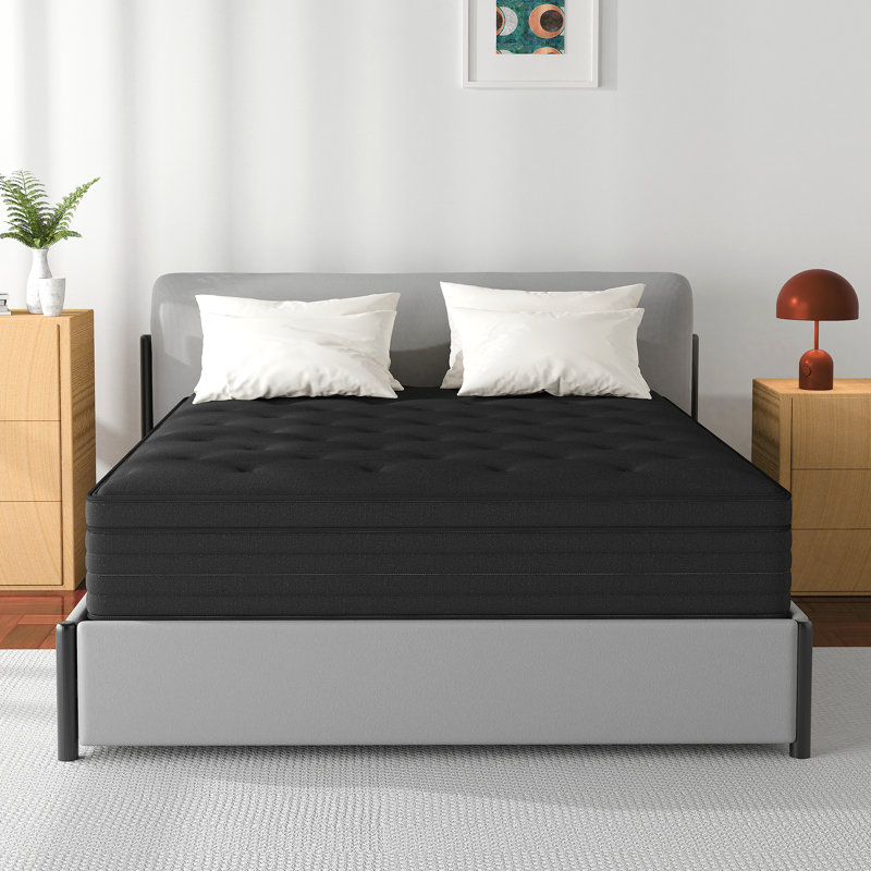 Medium Pocket Spring Hybrid Mattress With CertiPUR-US Certified Memory Foam, 8", Queen