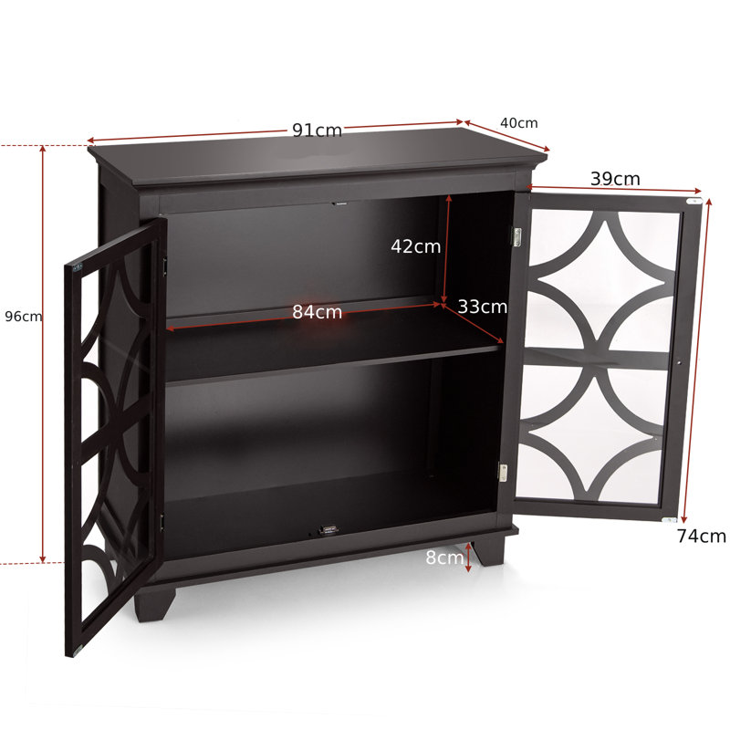 Zambom 91cm Sideboard, Coffee