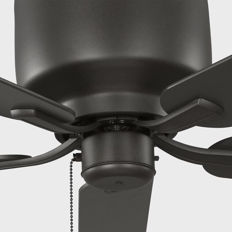 Generation Lighting Fan Linden 52 Hugger Indoor Ceiling Fan with Bronze blades and Handheld Remote, Bronze, Bronze