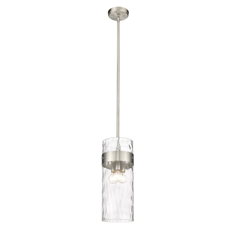 Luminaire suspendu 3 lumières Aultman, Nickel brossé