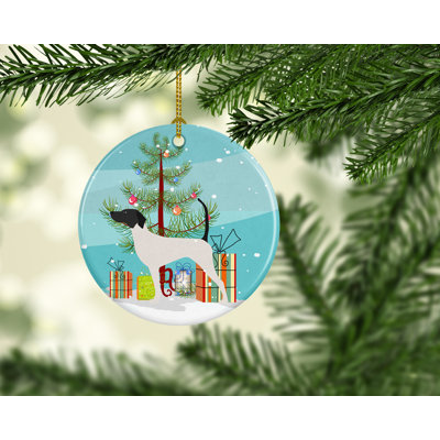3'' Ceramic Animals Holiday Shaped Ornament