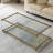 Glass Top Living Room Table Set