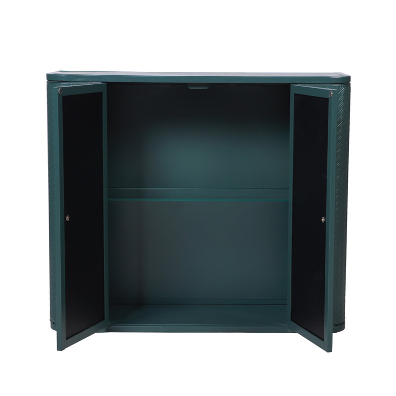 Wall - Mounted Army Mirror Door Bathroom Cabinet, 2 Doors, Vanity Shelving Compartment, Design, Welding Gate Hinges Storage Mirrored Open Shelf, Style, Steel Build