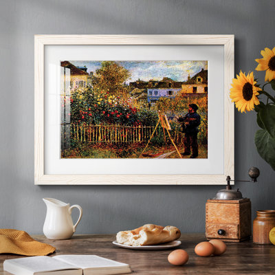 Monet peignant dans son jardin à Argenteuil