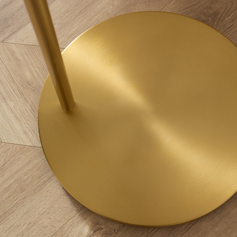 Sawyer Arched Floor Lamp, Burnished Brass