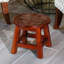 Marchepied en bois sculpté, papillons-1154179815