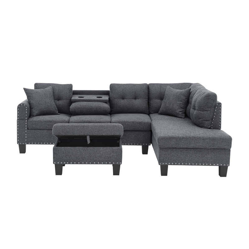 Canapé modulaire électrique avec repose-pieds Camden