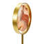 Kristian Decorative Agate Accent On Metal And Marble Stand Sculpture-1662203802