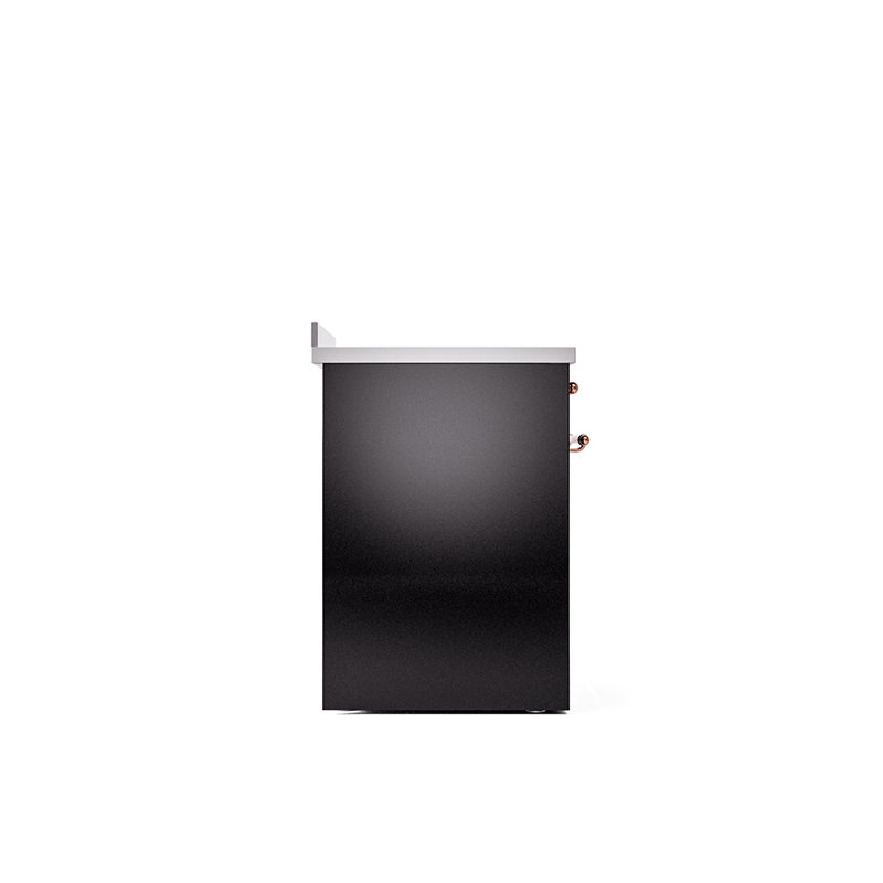 ILVE Nostalgie II 30 in Induction Range, Glossy Black/Copper