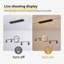 5-Light Novelty LED Pendant Light,Modern Dimmable Linear Pendant with Spotlight for Dining Room