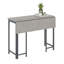 Table de salle à manger rectangulaire pour 4 personnes à finition laminée grise