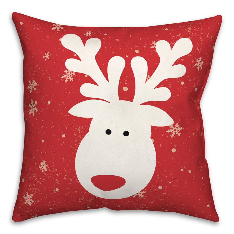  Coussin Reindeer, Rouge