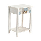 Harrel Solid Wood End Table with Storage