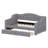 Space-Saving Upholstered Daybed Designed with Under-Bed Drawers and a Stylish LED Belt-1566272866