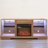 TV Stand Electric Fireplace TV Stand With Glass Shelves, 3D Fireplace TV Stand With LED Lights Wood With USB Charging Outlet Modern Television Table Center For TV Up To 32-62" OAK 58'W*15.4''D*24.4-122913992-122914017