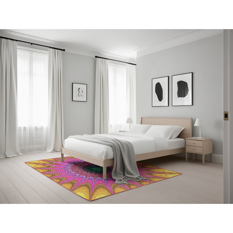 Tapis rose, Rectangle 5 pi x 7 pi