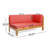 X-BACK RIGHT CORNER BENCH