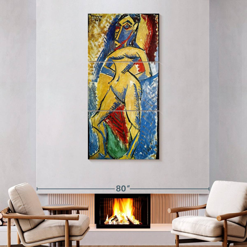 Femme nue 1907, H 75 po x l 36 po
