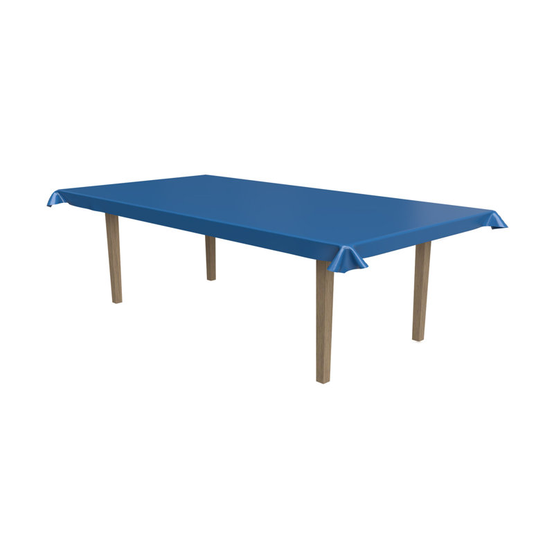 Rouleau de table en plastique - 40 po x 100 pi - paquet de 1, Bleu mat