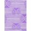 Tapis extérieur lavable antidérapant 3 pi x 5 pi mauve et blanc