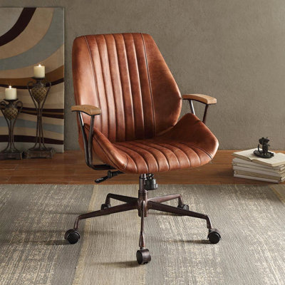 Chaise de bureau en cuir Hamilton