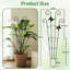 Treillis 30 po pour plantes d'intérieur en pot, orné de papillons, noir