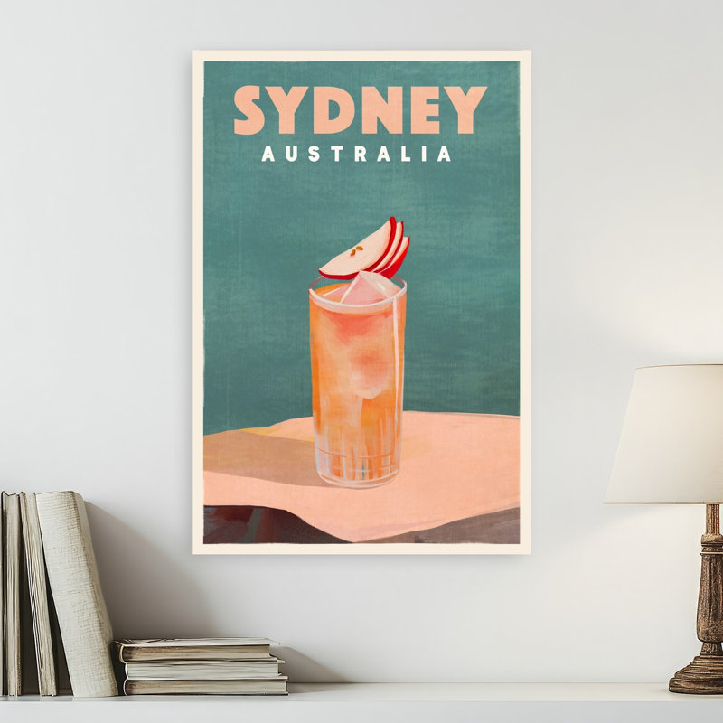 Art mural rétro, Sydney, Sydney, 24" H x 16" W