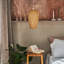 37cm H Oval Pendant Shade ( Spider ) in Natural