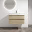 Meuble-lavabo mural avec lavabo en résine-1249736109