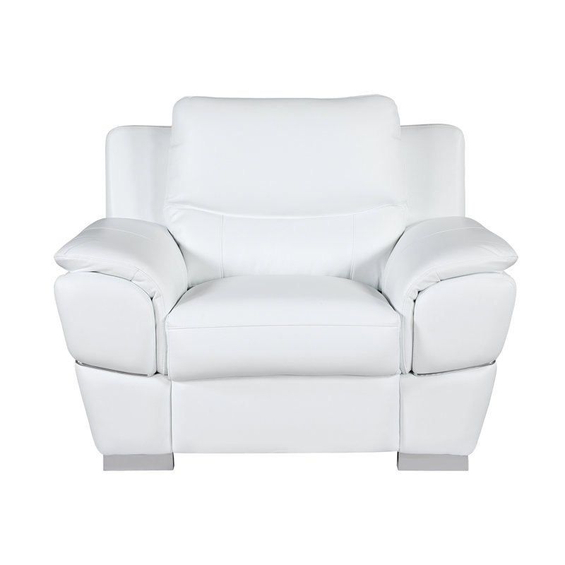 Chaise en cuir véritable