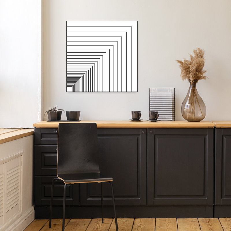 Art contemporain, art géométrique moderne, H 18 po x l 18 po