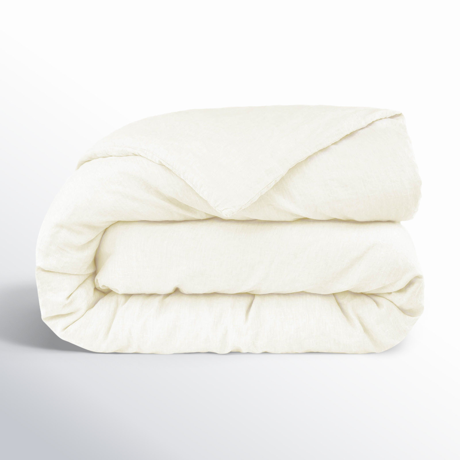 100% French Linen Duvet Cover, Queen Duvet Cover, Cream